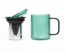 Charger l'image dans la galerie, Tasse avec infuseur (turquoise profond)