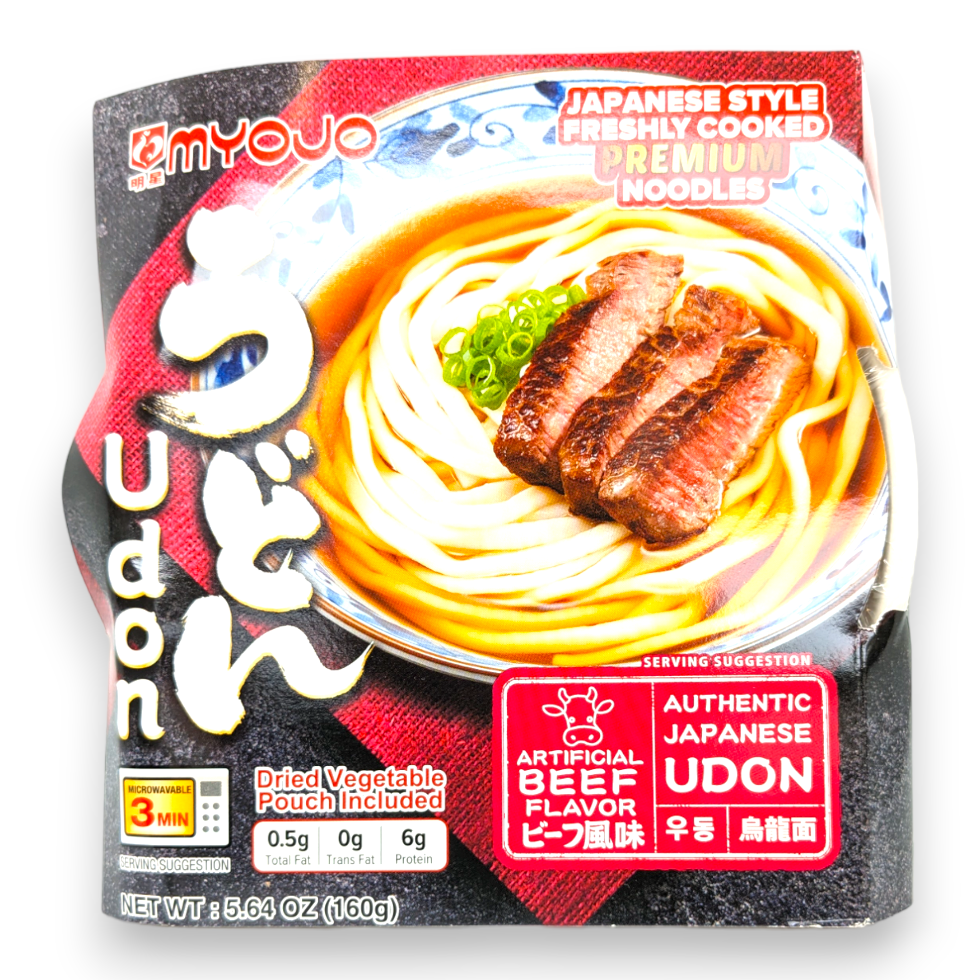 Myojo Bol Udon Boeuf 160g