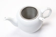 Charger l'image dans la galerie, Théière blanche en porcelaine avec filtre 750ml
